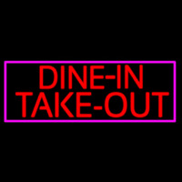 Custom Dine In Take Out Neonskylt