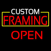 Custom Framing Open Neonskylt