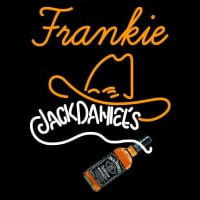 Custom Frankie Rare Jack Daniels Whiskey Cowboy Hat Neonskylt