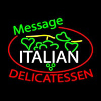 Custom Italian Delicatessen Neonskylt