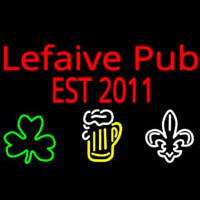 Custom Lefaive Pub Est 2011 Neonskylt