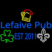 Custom Lefaive Pub Est 2011 Neonskylt