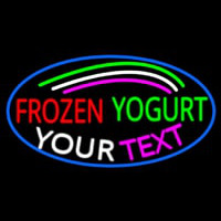 Custom Made Frozen Yogurt Neonskylt