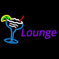 Custom Martini Glass With Lounge Neonskylt