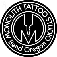 Custom Monolith Tattoo Studio Logo 3 Neonskylt