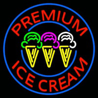 Custom Premium Ice Cream Neonskylt