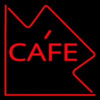 Custom Red Cafe Border 1 Neonskylt