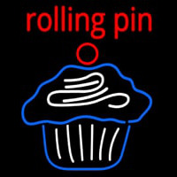 Custom Rolling Pin Cupcake 1 Neonskylt