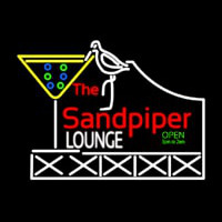 Custom Sandpiper Lounge Logo Neonskylt