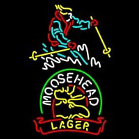 Custom Steamboat Moosehead Beer Neonskylt