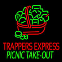 Custom Trappers E press Picnic Take Out Neonskylt