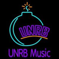 Custom UNRB Music Logo Neonskylt
