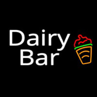 Dairy Bar With Logo Neonskylt