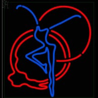 Dance Girl Logo Neonskylt