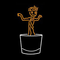 Dancing Boy Logo Neonskylt