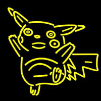 Dancing Pikachu Neonskylt