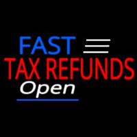 Deco Style Fast Ta  Refunds Open Neonskylt
