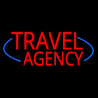 Deco Style Travel Agency Neonskylt