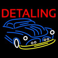 Detailing With Car Logo Neonskylt