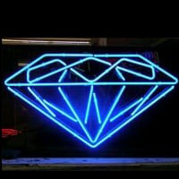 Diamond Butik Öppet Neonskylt