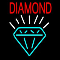 Diamond With Logo Neonskylt