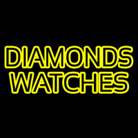 Diamonds Watches Neonskylt
