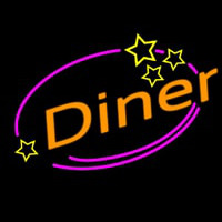 Diner With Star Neonskylt