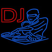 Dj Disc Jockey Disco Music 2 Neonskylt