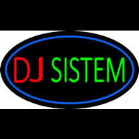 Dj System Block 2 Neonskylt