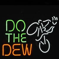 Do The Dew Mountain Bike Logo Öl Bar Neonskylt Julklapp Snabb Leverans