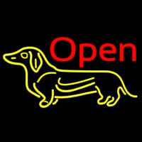 Dog Flashing Open 2 Neonskylt