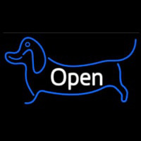 Dog Logo Open 2 Neonskylt