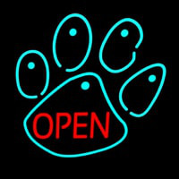 Dog Open Logo 4 Neonskylt