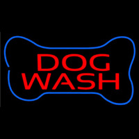 Dog Wash With Bone Neonskylt