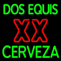 Dos Equis X  Cerveza Beer Sign Neonskylt