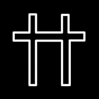 Double Cross Neonskylt