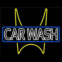 Double Stroke Car Wash Block Neonskylt