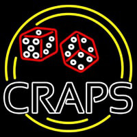 Double Stroke Craps Neonskylt