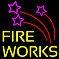 Double Stroke Fire Works 2 Neonskylt