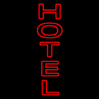 Double Stroke Hotel Neonskylt