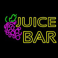 Double Stroke Juice Bar With Grapes Neonskylt