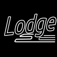 Double Stroke Lodge Neonskylt