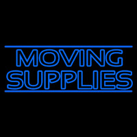 Double Stroke Moving Supplies Neonskylt