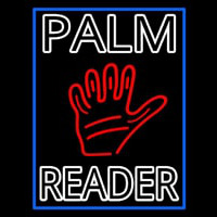 Double Stroke Palm Reader With Border Neonskylt