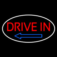 Drive In Arrow With Border Neonskylt