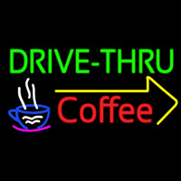 Drive Thru Coffee Neonskylt