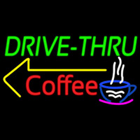 Drive Thru Coffee Neonskylt