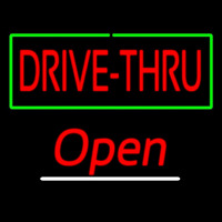 Drive Thru Open Neonskylt