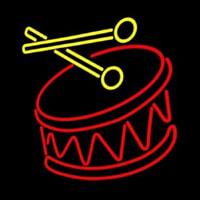 Drum Stick Logo Neonskylt