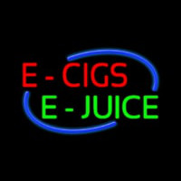 E Cigs E Juice Neonskylt